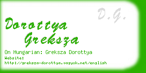 dorottya greksza business card